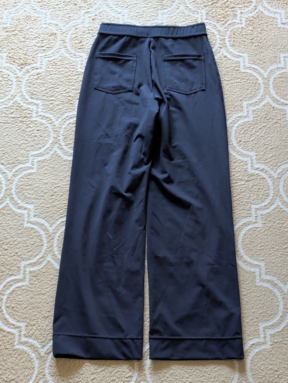 Halara DayStretch High-Waist Pockets Straight Leg Pant Midnight Blue EUC - Picture 3 of 4